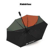 rabbituu男生全自动雨伞大号，加固加厚结实抗风简约折叠自动伞双层