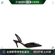 香港直邮潮奢 Amina Muaddi 女士 带缀饰尖头浅口鞋 CAMELIASLING