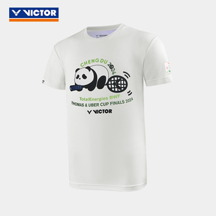 victor威克多羽毛球，服汤尤杯纪念针织t恤亲子同款t-tuc2402