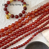 天然石系列红玛瑙圆珠散珠手作diy串珠手链项链饰品配件材料