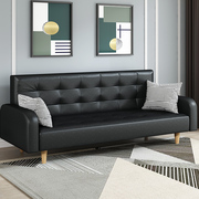 pu皮革沙发两用多功能可折叠皮艺沙发，床小户型租房三人，位加宽沙发