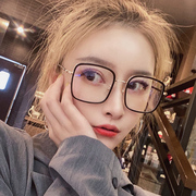 方形大框防蓝光辐射近视眼镜女韩版潮网红显脸小红书素颜眼镜框架