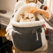 猫包外出便携冬季双肩，背包中小型犬狗保暖窝加绒加厚大容量太空舱