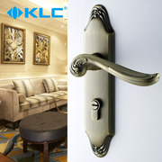 klc卧室门锁门把手青古铜，房门锁欧式室内门，y锁简约木门锁
