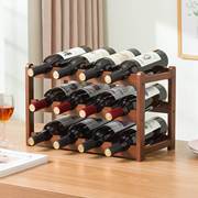 创意红酒架摆件桌面多层红酒，展示架客厅家用葡萄酒格架放酒瓶托架