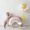 ins韩国儿童彩虹摇摇马木马(马木马，)实木玩具婴儿，小宝宝幼儿摇椅拍照道具