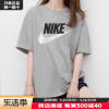 Nike耐克女装夏季针织半袖灰色纯棉运动服男装情侣短袖T恤AR5005