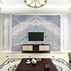 微晶石电视背景墙瓷砖岩板大理石材客厅现代简约影视墙装饰蓝金沙
