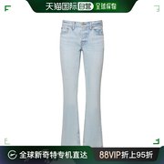 香港直邮潮奢redone女士，redone&pam低腰直筒牛仔裤