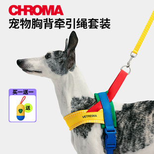 未卡chroma宠物胸背带，牵引绳套装遛狗狗绳子，大中小型犬宠物牵引绳