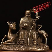 ㊣铜寿星摆件寿星，公南极仙翁寿仙像生日礼物，铜装饰品老人生日