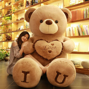 熊熊毛绒玩具可爱大熊玩偶女孩睡觉抱枕，泰迪熊公仔布娃娃生日礼物