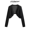 九州诚品jzzdemm黑色小披肩女冰丝薄款尖底设计感外搭时尚空调衫
