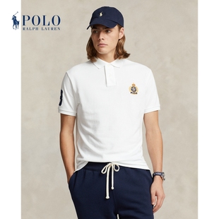 Ralph Lauren/拉夫劳伦男装 24春定制修身版三匹小马棉Polo衫