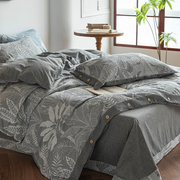 绿野仙踪四件套纯棉100全棉床单被套床上用品中式夏季4复古风