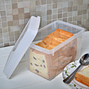 日本进口 SANADA面包盒保鲜盒冰箱食物收纳盒食品储存盒