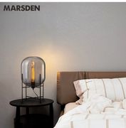 马斯登现代简约玻璃艺术台灯客厅时尚创意台灯卧室台灯设计师台灯