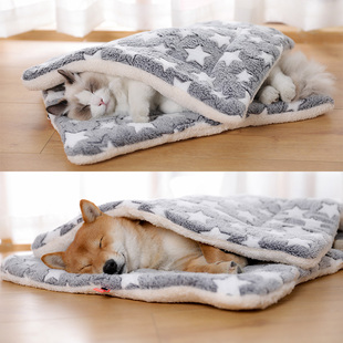 猫垫子狗垫子秋冬款，保暖耐咬狗窝，猫窝宠物睡垫棉垫睡觉用保暖毛毯
