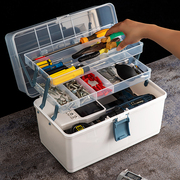 五金工具收纳箱手提式多功能，电工维修工具箱大容量五金套装整理箱