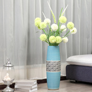 落地花瓶摆件欧式客厅卧室简约白色，现代电视柜装饰大花瓶家装干花