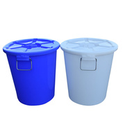 大白桶塑料水桶家用装米面，桶加厚垃圾，圆桶酿酒发酵大号储物储水桶