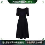 香港直邮潮奢parosh女士，腰部系带连衣裙