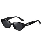 今年流行的复古猫眼墨镜gm2024高级感网红窄框太阳镜偏光眼镜