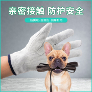 牛皮防宠物咬伤手套动物，训犬防抓挠咬防护神器，狗猫蛇鼠爬宠加长厚