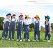儿童啦啦队表演服装糖果色幼儿园团体班服小学生运动会演出服