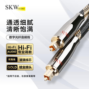 skw数字光纤音频线发烧专业spdif方口电视投影仪功放回音壁音箱线