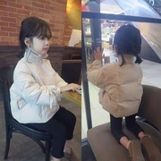 女童冬装棉服2021儿童宝宝韩版洋气，时髦短款面包，服棉袄外套潮