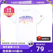 自营champion网球穿搭女士，渐变彩色字母，logo短袖t恤gt18h