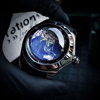 欧宝罗卡费亚瑟系列蓝色地球全自动机械表潮流个性大表盘手表