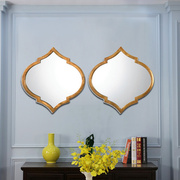 组合装饰镜子欧式新古典装创意时尚艺术镜子样板房客厅背景玄关镜