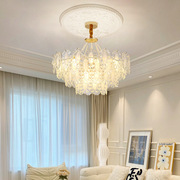 定制法式吊灯客厅灯复古珍珠玻璃灯家用创意现代简约网红卧室灯具