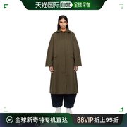 香港直邮潮奢 CORDERA 女士绿色插肩袖风衣