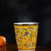杯子陶瓷可乐杯茶水杯复古珐琅彩家用咖啡杯创意个性潮流马克杯子