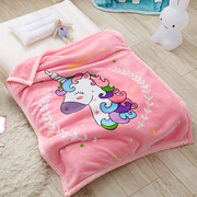 儿童毛毯云毯拉舍尔婴儿毯双层加厚幼儿园新生儿午睡空调毯沙发毯