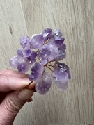 半成品晶簇黄水晶大颗粒紫水晶花原石可定制招财树手工diy材料包