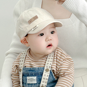 婴儿帽子春秋季薄款小月龄鸭舌帽夏季男女宝宝儿童遮阳防晒棒球帽