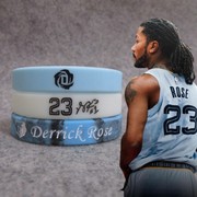 篮球星灰熊队23号德里克 罗斯签名运动手环硅胶腕带球迷夜光手链