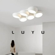 北欧简约无主灯系列圆筒吸顶灯现代设计师样板房客厅卧室走廊灯具