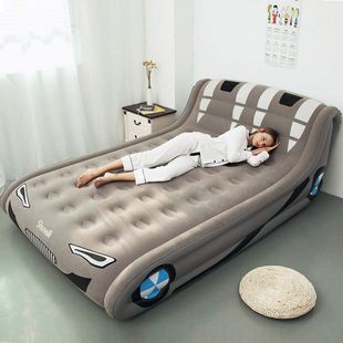 电动充气床垫家用双垫床卡通简易单人，加厚加高懒打地铺充气床