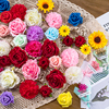 唯美仿真鲜花康乃馨向日葵，生日蛋糕装饰插件玫瑰花，摆件甜品台布置