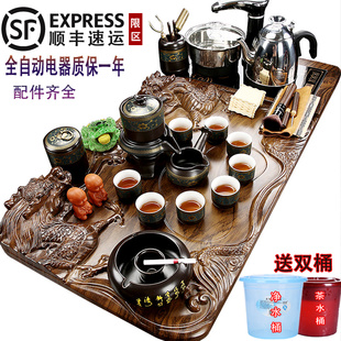 茶台茶具全自动一体电木茶盘茶具套装家用小茶台一体流水雾化茶盘