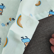 蓝色小猪配齐针织棉布纯棉床单婴儿床幼儿园儿童宿舍床盖午托可定