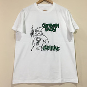 绿日乐队greenday朋克风t恤美式复古摇滚潮流，重磅短袖男女同款