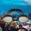 台湾雅丽嘉aryca电镀，防雾平光近视泳镜男女，游泳眼镜150-600度