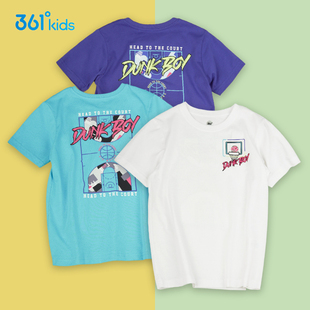 361童装纯棉短袖t恤女童男童，中大童体恤，夏季短款运动上衣夏装