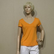女装迪妮dbni样衣橙色短袖t恤低价，销售